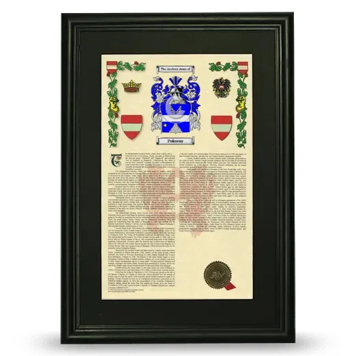 Pokorny Deluxe Armorial Framed - Black