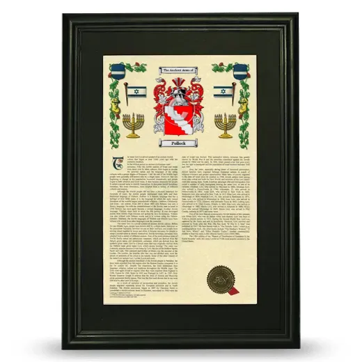 Pollock Deluxe Armorial Framed - Black