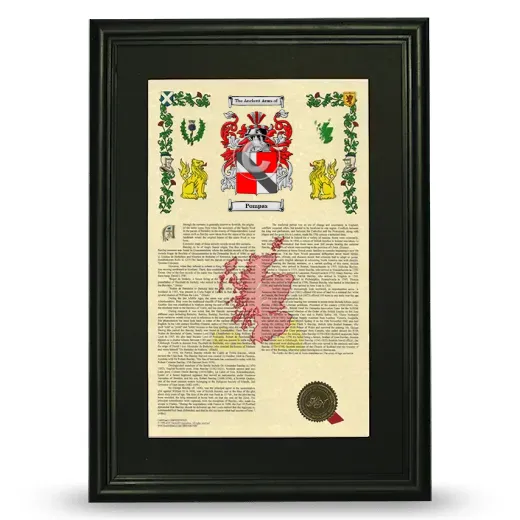 Pompas Deluxe Armorial Framed - Black