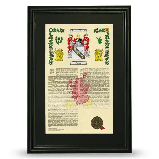 Poyzer Deluxe Armorial Framed - Black