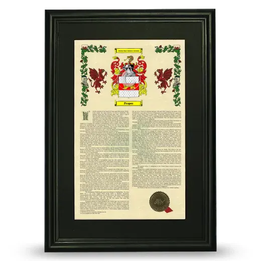 Proper Deluxe Armorial Framed - Black