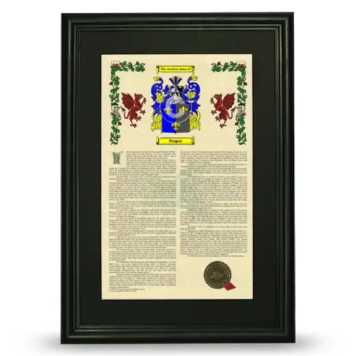 Proput Deluxe Armorial Framed - Black