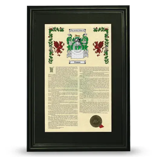 Prosser Deluxe Armorial Framed - Black