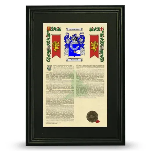 Provoost Deluxe Armorial Framed - Black
