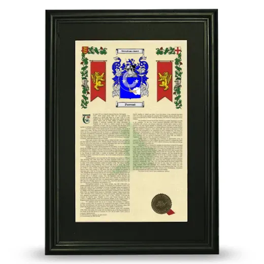 Provost Deluxe Armorial Framed - Black