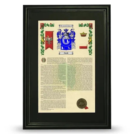 Pucek Deluxe Armorial Framed - Black