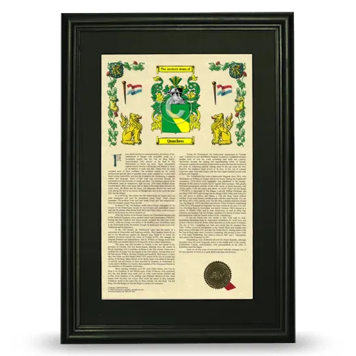 Quacken Deluxe Armorial Framed - Black