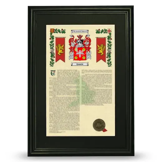 Quantic Deluxe Armorial Framed - Black
