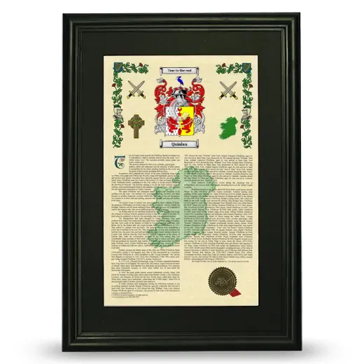 Quinlan Deluxe Armorial Framed - Black