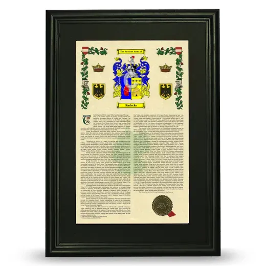Radecke Deluxe Armorial Framed - Black