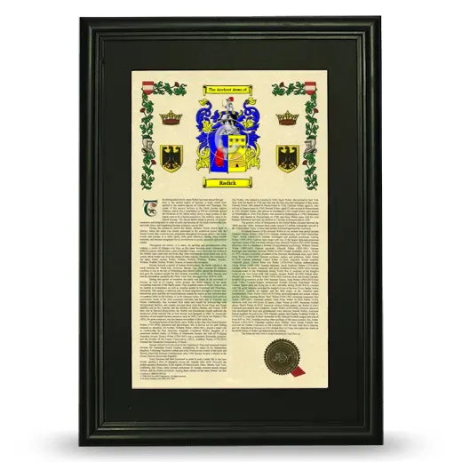Radick Deluxe Armorial Framed - Black