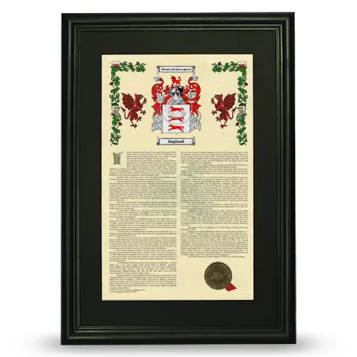 Ragland Deluxe Armorial Framed - Black