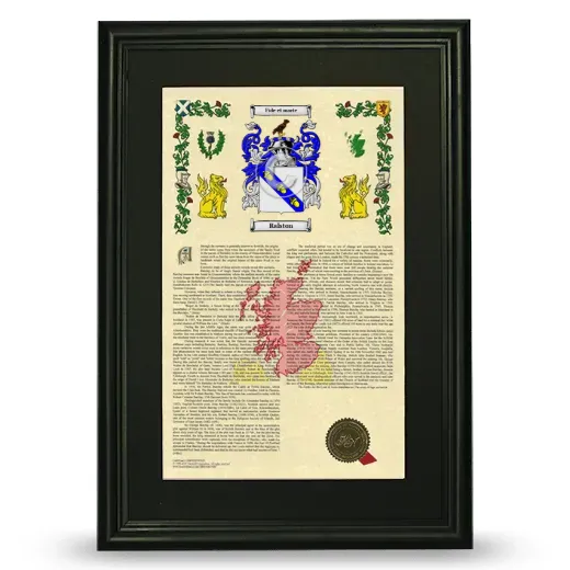 Ralston Deluxe Armorial Framed - Black