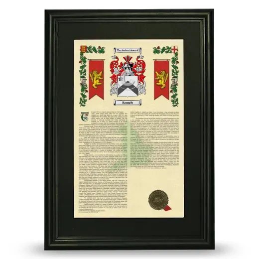 Ramply Deluxe Armorial Framed - Black