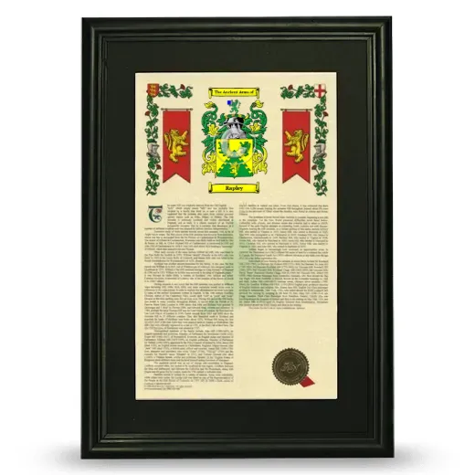 Rapley Deluxe Armorial Framed - Black