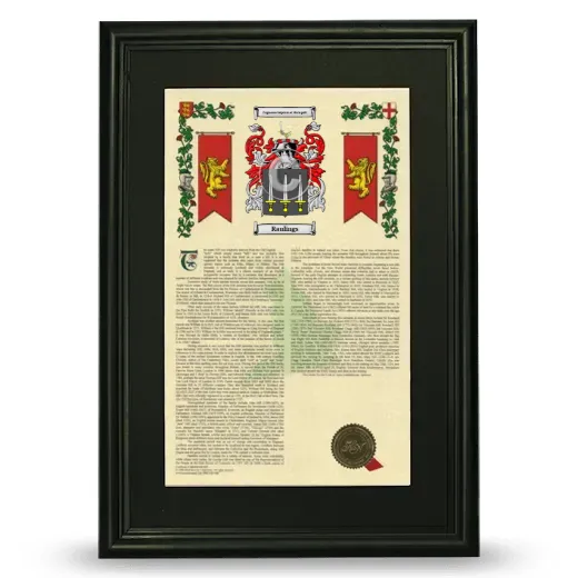 Raulings Deluxe Armorial Framed - Black