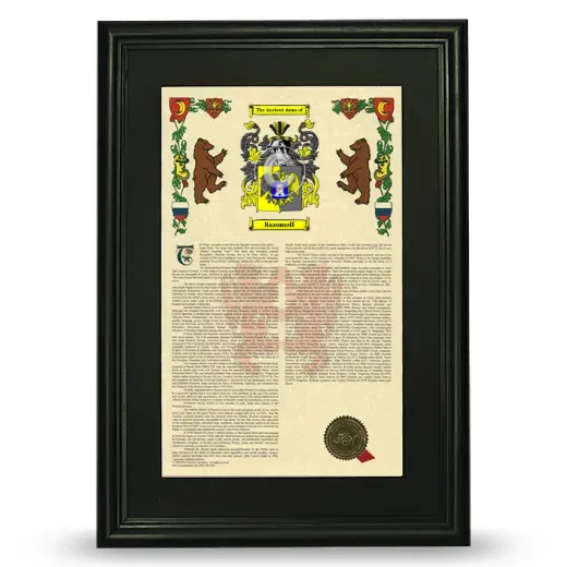 Razumoff Deluxe Armorial Framed - Black