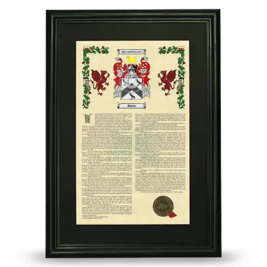 Reese Deluxe Armorial Framed - Black