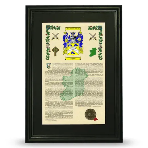 Regan Deluxe Armorial Framed - Black