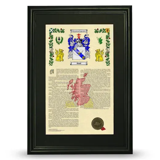 Rend Deluxe Armorial Framed - Black
