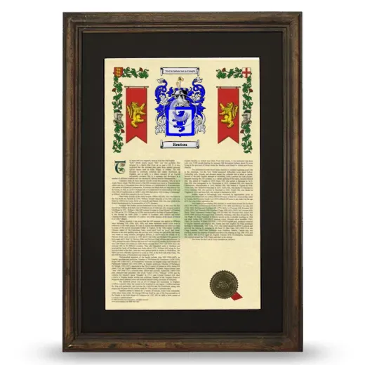 Renton Deluxe Armorial Framed - Brown