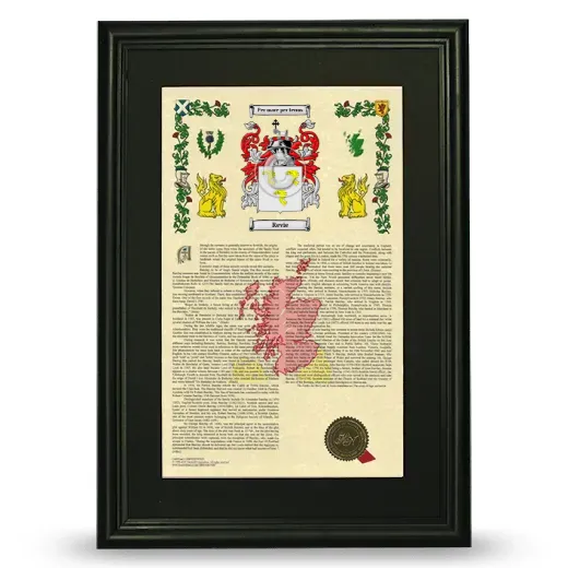 Revie Deluxe Armorial Framed - Black