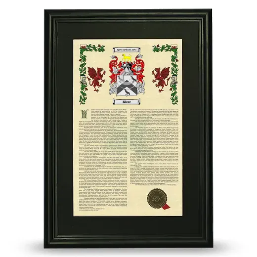Rhese Deluxe Armorial Framed - Black