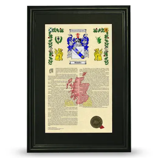 Rhindes Deluxe Armorial Framed - Black