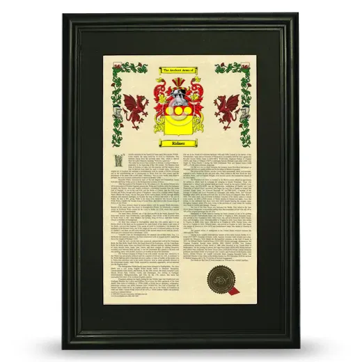 Ridner Deluxe Armorial Framed - Black