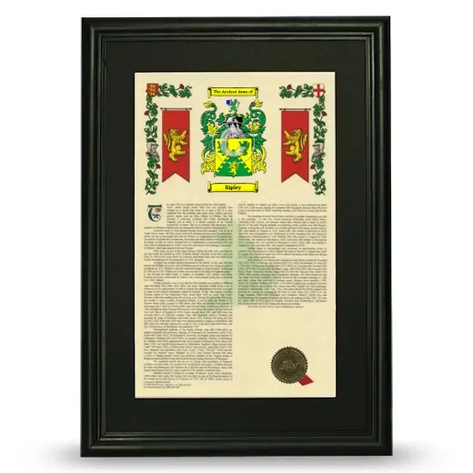 Ripley Deluxe Armorial Framed - Black