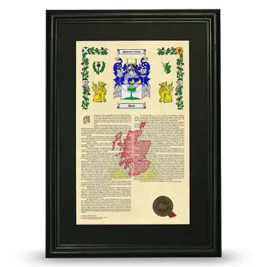 Roat Deluxe Armorial Framed - Black