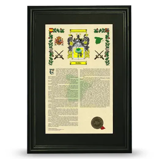 Robles Deluxe Armorial Framed - Black