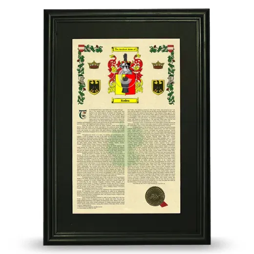 Roden Deluxe Armorial Framed - Black