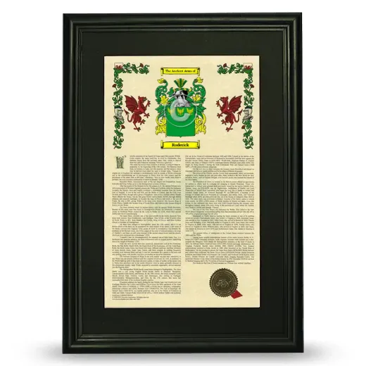 Roderick Deluxe Armorial Framed - Black