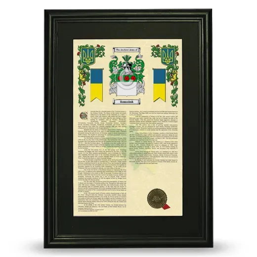Romañuk Deluxe Armorial Framed - Black