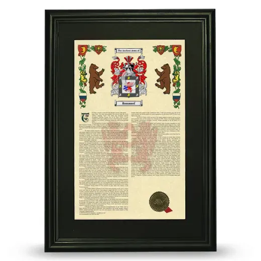 Romanof Deluxe Armorial Framed - Black