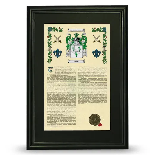Rond Deluxe Armorial Framed - Black