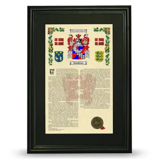 Rosenkranz Deluxe Armorial Framed - Black