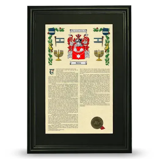 Roten Deluxe Armorial Framed - Black