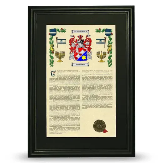 Rothchild Deluxe Armorial Framed - Black