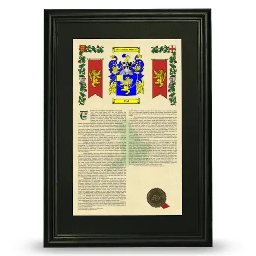Rud Deluxe Armorial Framed - Black