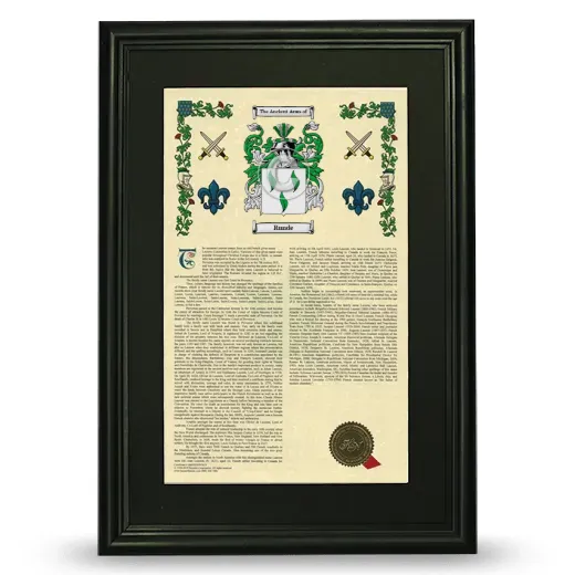 Runde Deluxe Armorial Framed - Black
