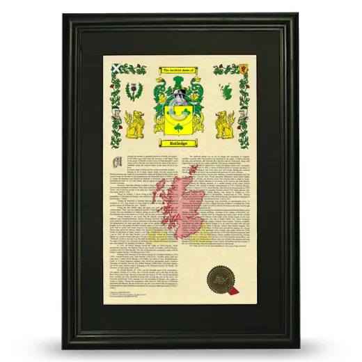 Rutledge Deluxe Armorial Framed - Black