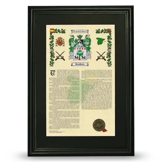Ruvalcava Deluxe Armorial Framed - Black