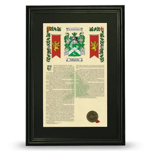 Sadingtolm Deluxe Armorial Framed - Black