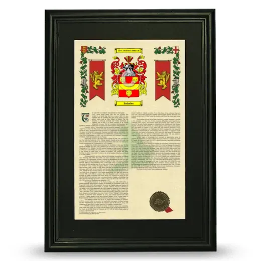 Sainter Deluxe Armorial Framed - Black