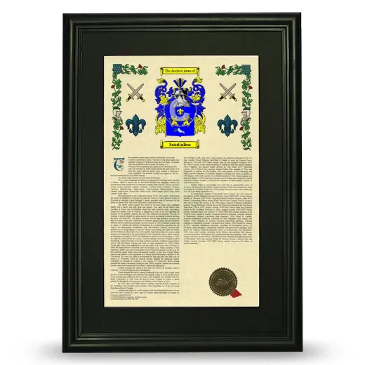 Saintjulien Deluxe Armorial Framed - Black