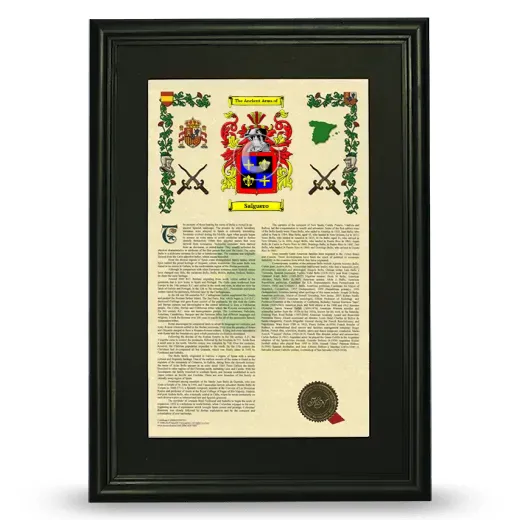 Salguero Deluxe Armorial Framed - Black