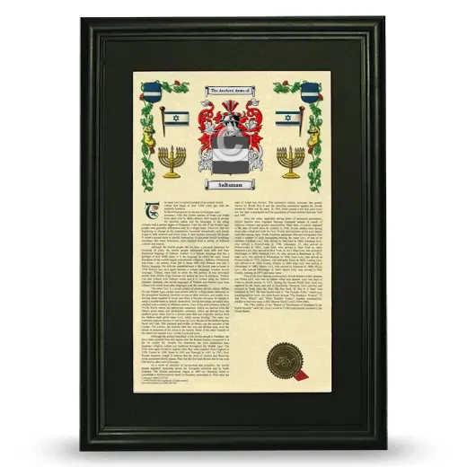 Saltsman Deluxe Armorial Framed - Black