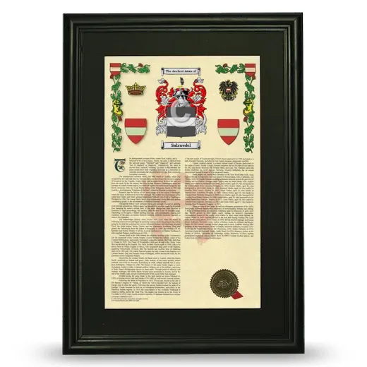 Salzwedel Deluxe Armorial Framed - Black